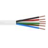 500' 22 AWG 6 Conductor Unshielded Plenum CMP Security Alarm Cable White 300V