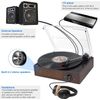 Vinyl Record Player Turntable with Built-in Bluetooth Receiver 2 Stereo Speaker