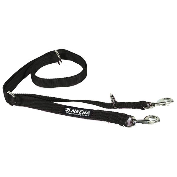 Neewa Adjustable Dog Leash (2m/6.5ft, Black)