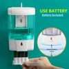 2x Automatic Soap Dispenser 700ML IR Sensor Wall Mount Liquid Soap Container