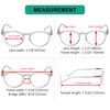 Eyekepper Oval Round Spring Hinges Reading Glasses (Transparent Frame,+0.75)