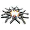 Toolzone 8Pc 65mm (2-1/2") Black Plastic Clamp