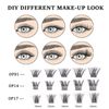 Individual Lashes 72 Cluster Lashes DIY Eyelash Extension Thin Band Wide Stem Lash Extensions Reusable Soft Natural Lightweight Easy to Apply at Home 10/12/14/15/16mm C/CC/D Curl