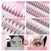 296 Pcs Premade Lashes, Individual Lashes, Cluster Lashes Lash Extensions Mixed 4 Type of Individual Eyelashes 0.07mm C Curl Mix5-12mm Length DIY Individual Eyelash Extension Lashes