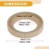 Partuto 1 Pair Universal Car Speaker Spacer - Wood Beige