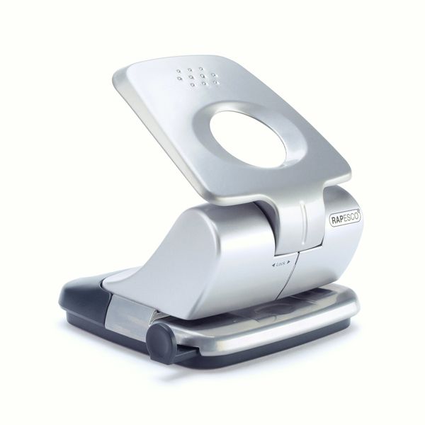 Rapesco 0726 Zero-30 Hole Punch, Silver