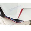 For Chevy Camaro Glossy Black w/Red Rear Bumper Fin Canard Splitter Diffuser