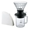 HARIO Start-Stop Dripper Set 200 ml Hand Filter Coffee Maker SSD-5012-B, Black