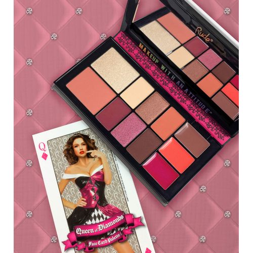 RUDE Face Card Palette, Queen of Diamonds