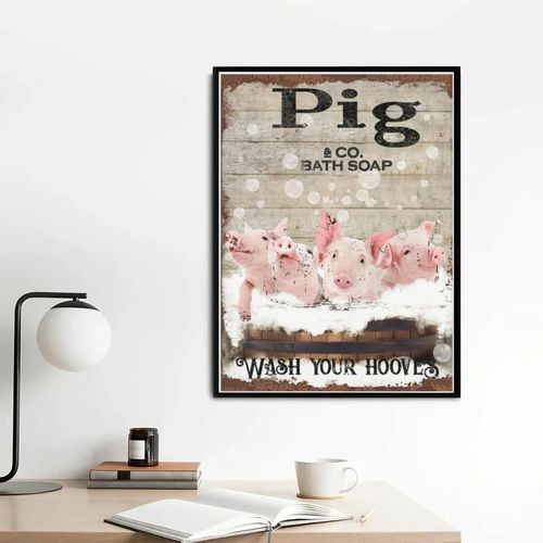 DIY Diamond Painting Pigs Bath Soap Animal Diamond Art for Adults Paint by Number for Home Recreation and Wall Decoration 12x16 Inches