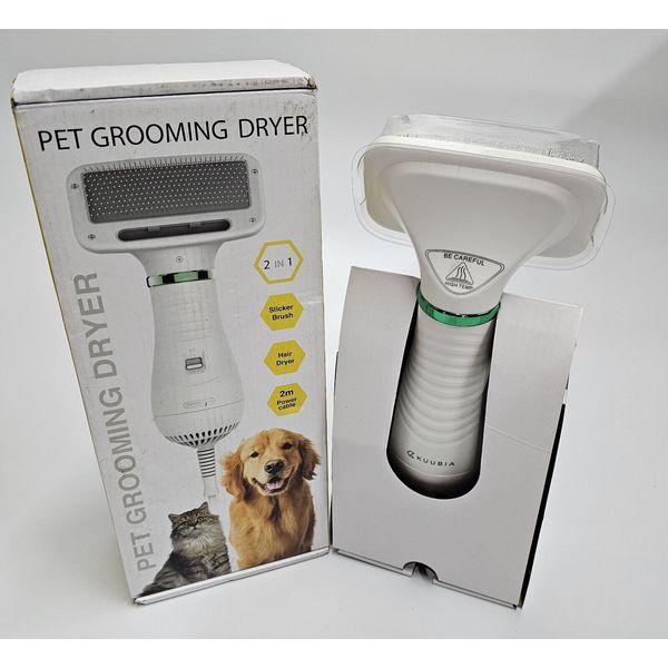 Pet Grooming Dryer 2 in 1 Slicker Brush + Hair Dryer With 2m Power Cable