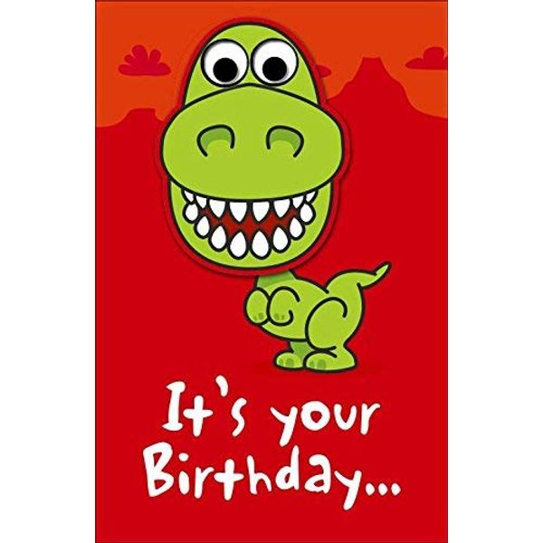 Wobbly Dinosaur Birthday Card by Cards