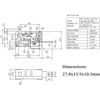 Microwave Oven Door Switch Replacement Part 16A 125VAC Black Normally Open1Pc 