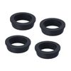 uxcell T Shape Rubber Grommets 54mm Outer Diameter 38mm Inner Diameter Seal Protective Hole Plug for Cable Pipe Black 4pcs