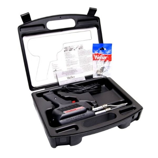 Weller 260-Watt/200W Professional Soldering Gun Kit with Three Tips and Solder in Carrying Case - D550PK