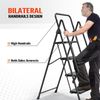 4 Step Ladder with Handrails, Folding Step Stool with Widened Anti-Slip Pedal