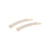 L. Erickson Wide Crystal Bobby 2-Pack - Iridescent