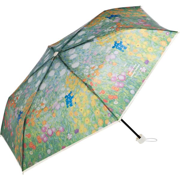 Wpc. PT-0061-002 Rain Umbrella [Vinyl Umbrella] Famous Painting Umbrella, Mini, Klimt/Flower Garden, Folding Umbrella, Ribs, 19.7 inches (50 cm), Women's, Long Usable, Hand Opened, Museum Umbrella, Museum Art, Paintings, Does Not Cover People, Photogenic,