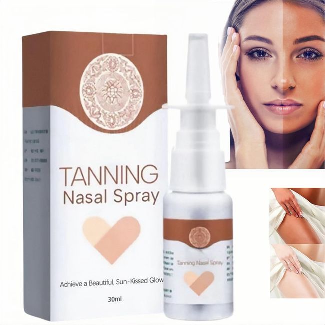 BronzeMist Tanning Nasal Spray,Bronzing Cream,Sunless Tanning Mist for All Skin Tones,Summer Color Sunless Self Tanning Mist,Bronzing Face Drops,Deep Tan-Dry Spray,Tanning Nasal Spray for Sunbeds