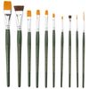 Plaid Folkart-Brush Set, synthetic, Multi-Colour, Medium