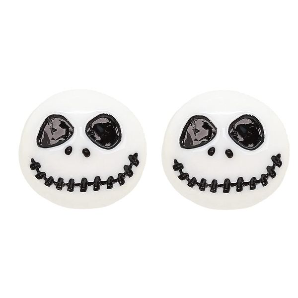Bluebubble FRIGHT NIGHT Jack Skeleton Stud Earrings on Gift Card