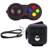 HAMILO Fidget Cube Pad Fidget Pad for Changing Mood Set of 2 (Black)