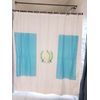 Guatemala Flag Design Shower Curtain With 12 Hooks