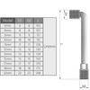 Utoolmart 15mm Metric L Shaped Angled Open Hex 6 point Socket Wrench Matt Finish