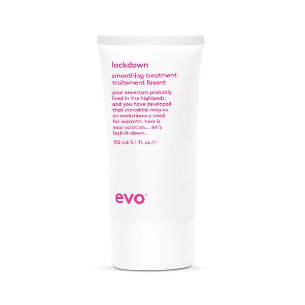 Evo mane tamer lockdown smoothing treatment 150ml I Leave-In-Cream zum Glätten für krauses, widerspenstiges, coloriertes Haar I verleiht Geschmeidigkeit, Glanz, reduziert Frizz I vegan, ohne Sulfate