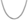 SIMPLÍ BASIC Choker Necklace Flat Curb Chain, Stainless Steel