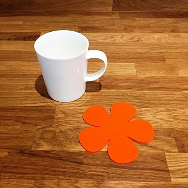 Super Cool Creations Coasters - Daisy Shaped - Orange - 4 Set