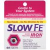 Slow Fe Slow Release Iron Tablets, 60-Count Boxes (Pack of 2)