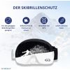Soggle Ski Protective Microfibre Cover for Ski Goggles (One Size), Colour: Eyes Tiger