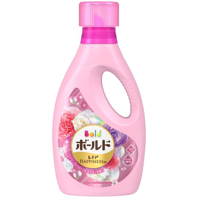 Bold Liquid Laundry Detergent with Fabric Softener, Aromatic Floral & Savon, Main Unit, 29.7 oz (850 g)