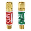 VAPHY Oxygen and Acetylene Flashback Arrestors Set Regulator End 9/16-18 Threads B Size