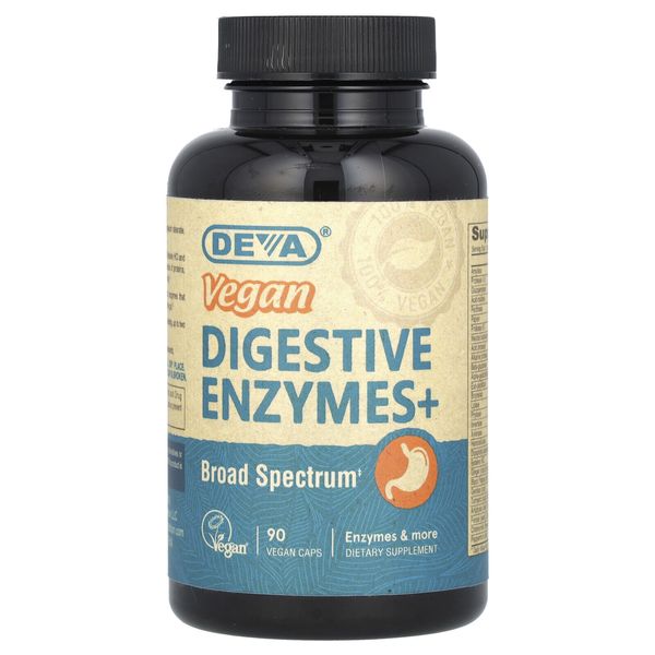 Vegan Digestive Enzymes+, 90 Vegan Caps
