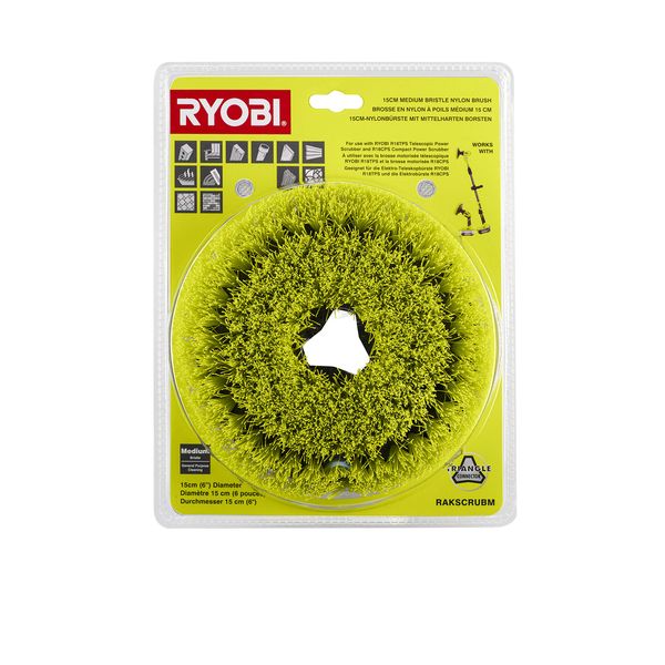 Ryobi RAKSCRUBM Medium Nylon Brush (Single)