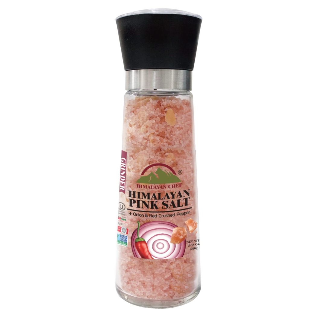 Himalayan Chef Himalayan Pink Salt, Coarse Salt, Grain, Glass Jar-17.5oz,  1.09 Pound (Pack of 1) (5305)