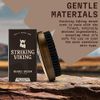 Striking Vikings Boar Bristle Beard Brush - Ergonomic designed Beard Brush made of 100% Natural Beach Wood - Facial Hair Brush for Men’s Grooming and Beard Care