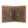 VISCONTI Hunter Compact Oiled Leather Arrow Wallet RFID Blocking 705 Oil Tan