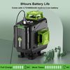 16 Lines Green Laser Level Kit -4x360° 4D Self-Leveling Cross Line Laser