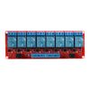 JESSINIE 24V Relay Module with Optocoupler Isolation, 8 Channel High/Low Level Trigger, Compatible with Arduino Raspberry Pi for DIY Projects