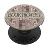 Booktrovert Introvert Book Lover Design PopSockets Adhesive PopGrip