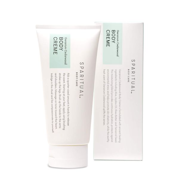 SPARITUAL Geranium Cedar Wood Body Cream 177ml