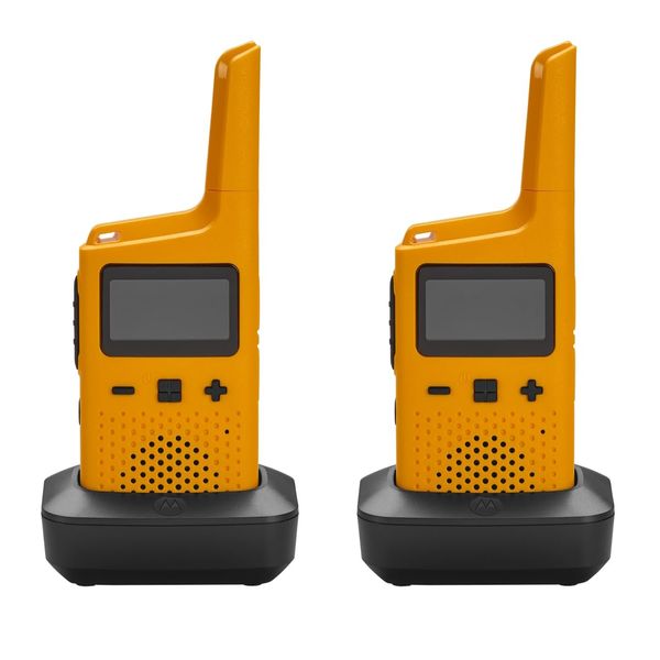 Motorola Solutions T72 PMR Licence Free Weatherproof IP54 Twin Pack Walkie Talkie