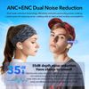Premium Noise-Cancelling Bluetooth Earbuds with Screen Case and Type-C Charging
