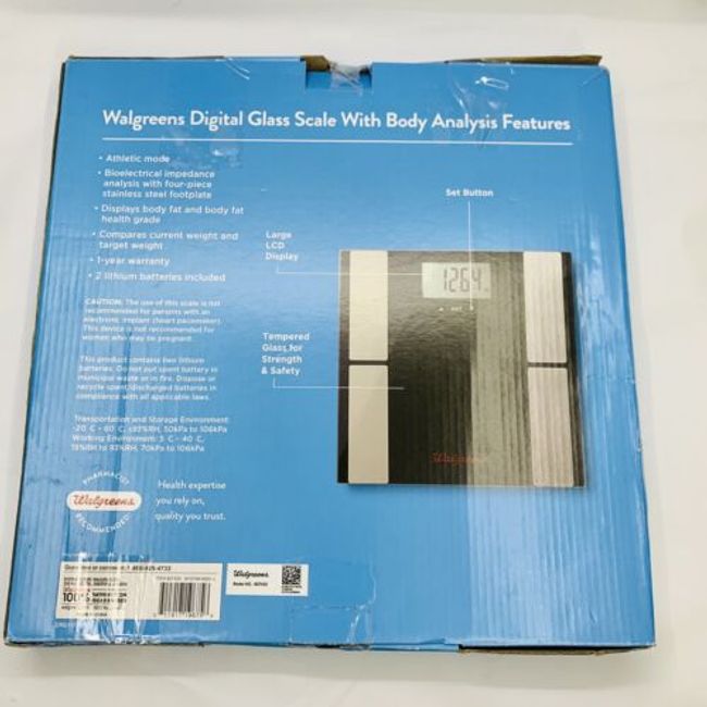 How To Change Batteries In Your Walgreens Body Analysis Digital Bathroom  Scale 