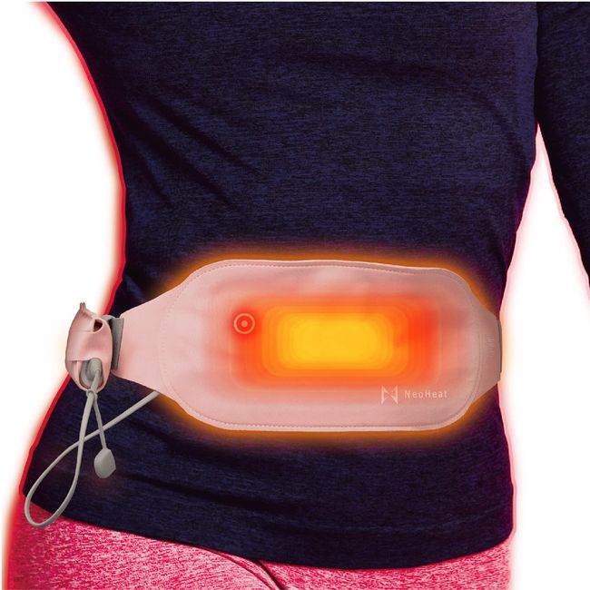 NeoHeat NH01-HSS-PK Heated Tummy Supporter, Warming Abdominal Wrap, Waist Warming, USB Powered