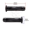 Black CNC Twist Hand Grip 7/8 Handle Bar 22mm Left Right Universal
