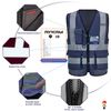 A-SAFETY navy blue work vest
